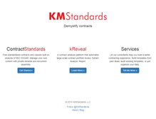 Tablet Screenshot of kmstandards.com